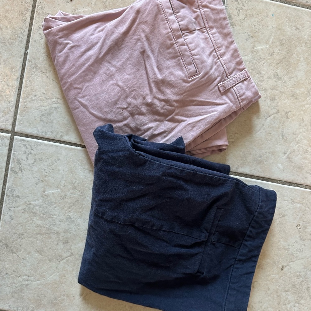 Liz Claiborne Pink and Navy Trousers